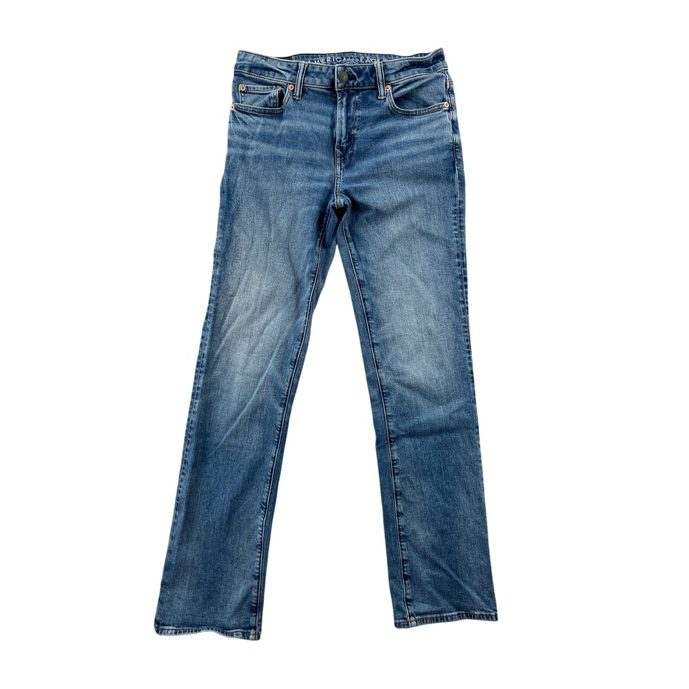 American Eagle Airflex Original Bootcut Jeans Women 30x32 Medium Wash Blue Denim